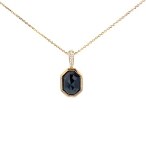 14 kt yellow gold diamond necklace