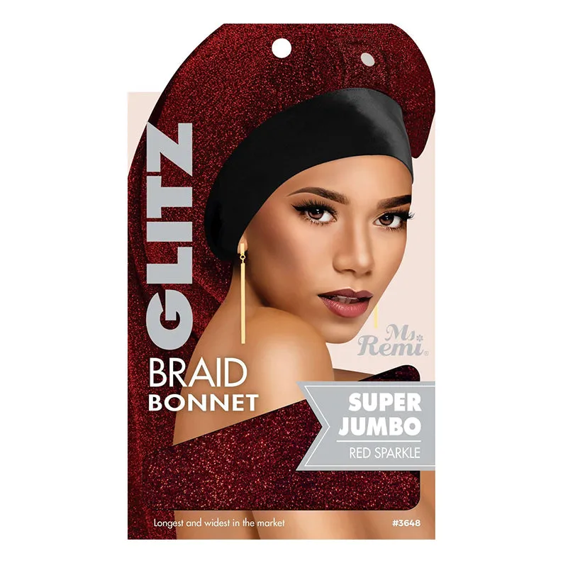 ANNIE #03648 MS. REMI Glitz Braid Bonnet Jumbo XL [ASSORTED COLOR]
