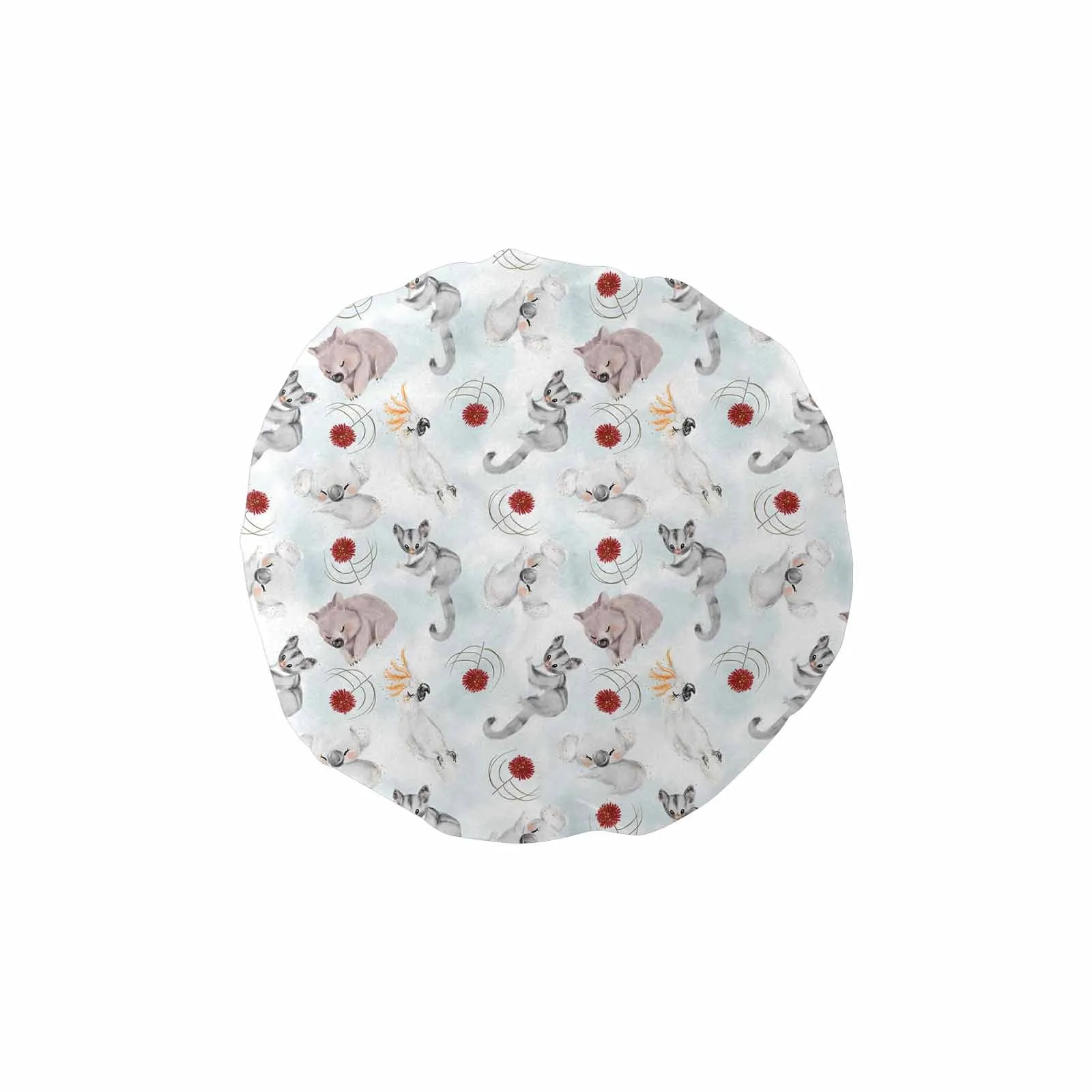 Australian Animals Koala, Sugar Glider, Wombat  Shower Cap