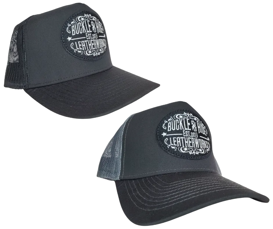 Buckle and Hide Leather Classic Trucker Cap