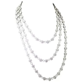 DIAMOND 18 Karat White Gold Necklace