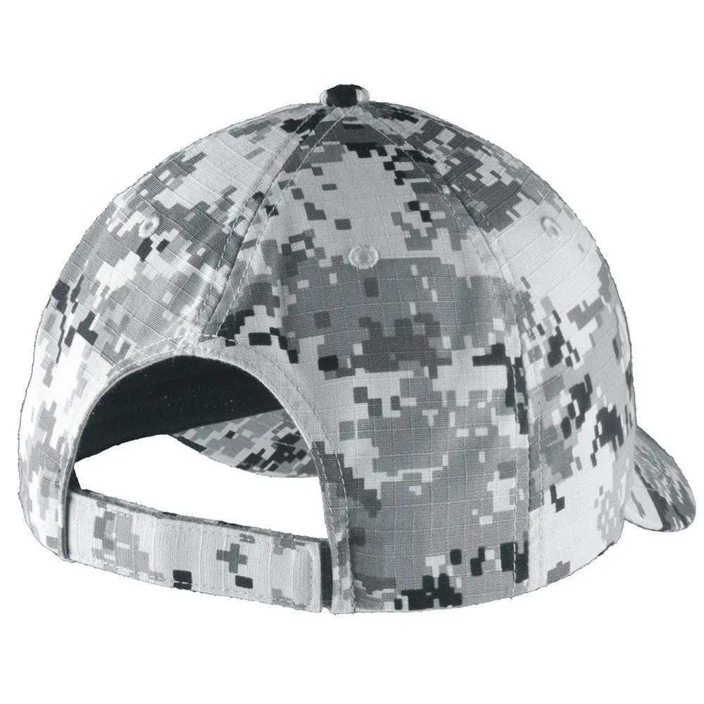 Digital Ripstop Camouflage Cap