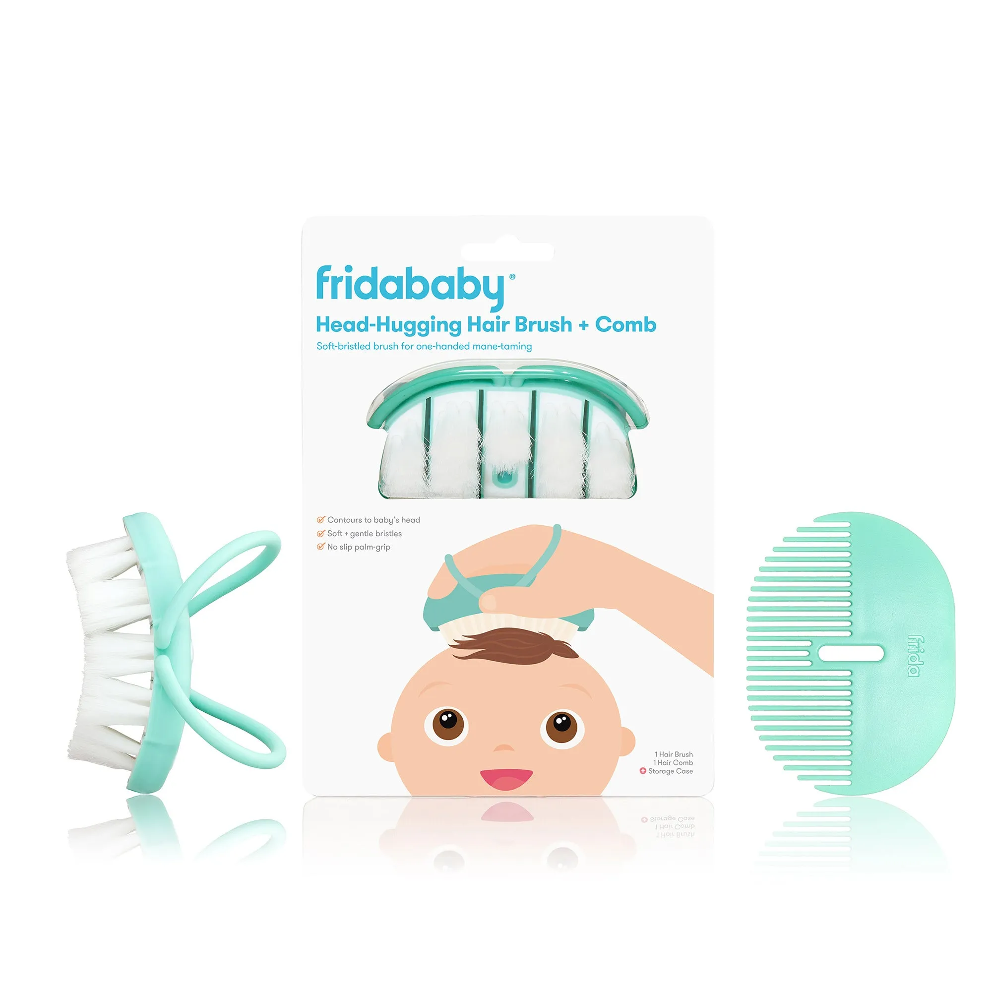 Frida Baby - Head-Hugging Hairbrush   Comb Set