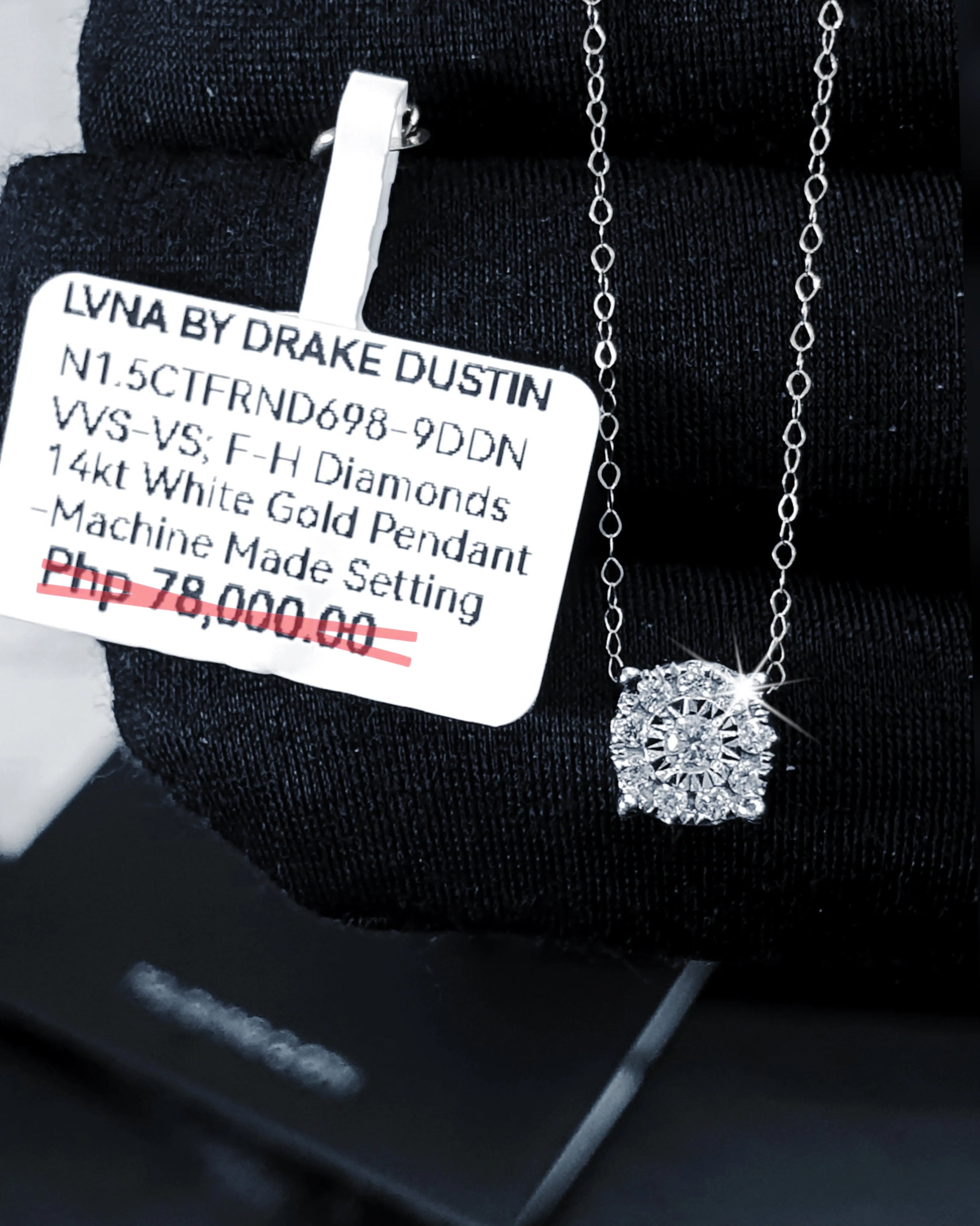 #LVNA2024 | Daily Round Diamond Necklace in 18” 18kt White Gold Chain