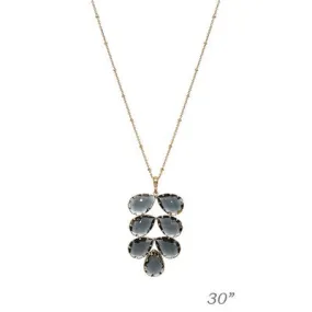 Meghan Browne Dezie Necklace - Black Diamond
