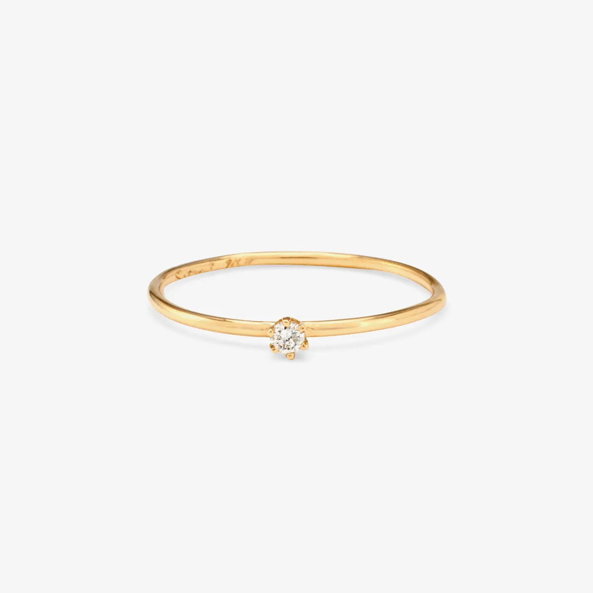 R1601W | Baby White Diamond Ring