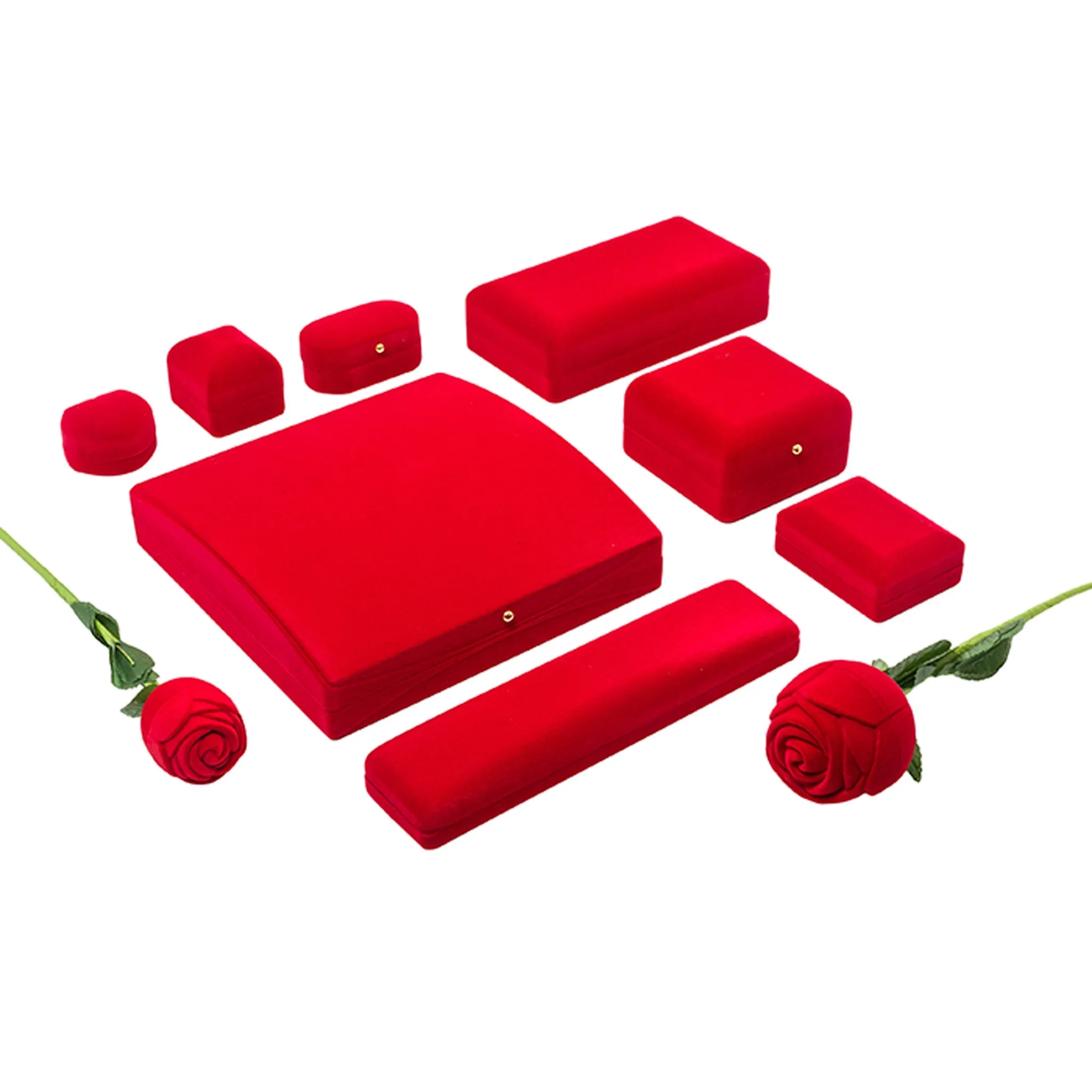 Red Velvet Chain Bracelet Box