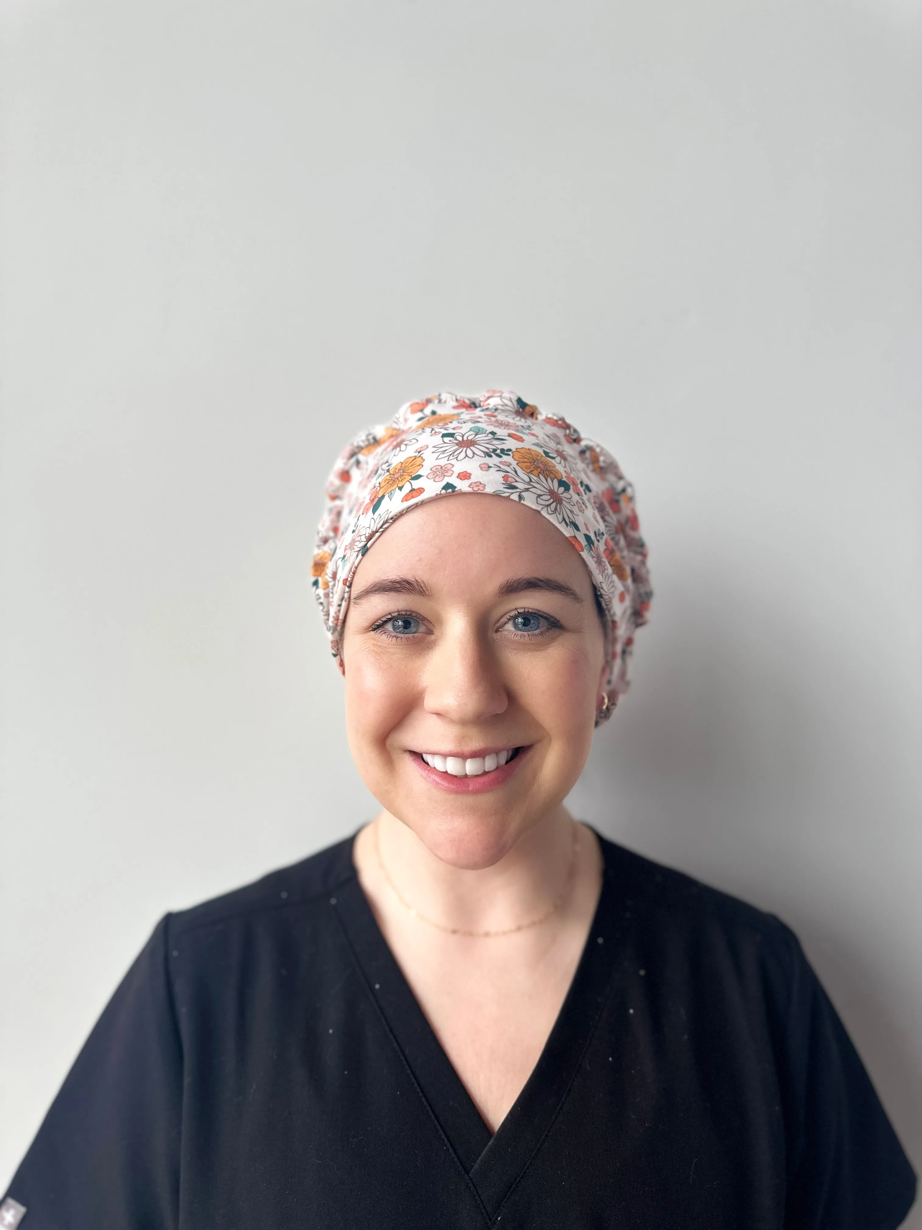 Scrub Hat - Wildflowers and Poppies