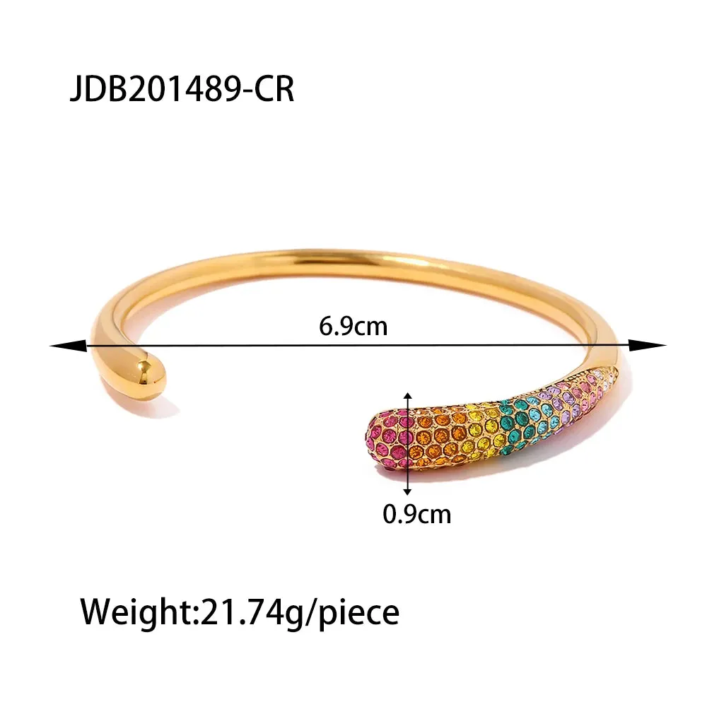 VAIGE Trendy Geometric Stainless Steel Metal Texture Bangle Bracelet - Unisex Fashion Mood Tracker Jewelry