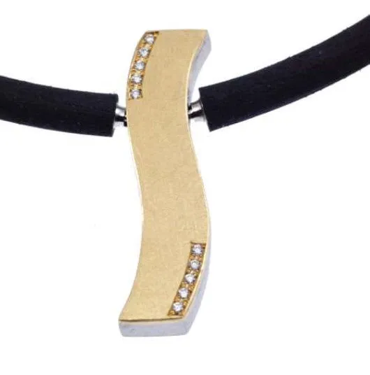 Vario Clasp "S" Shape Diamond Pendant