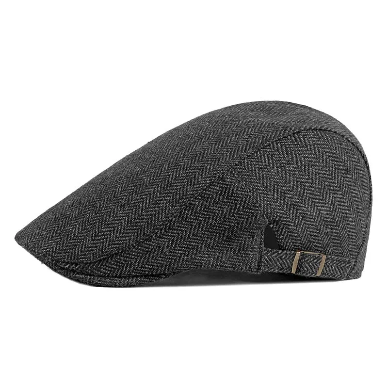 Vintage Mature Cotton Flat Cap
