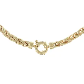 Yellow Gold Handmade Traditional Spiga Bracelet